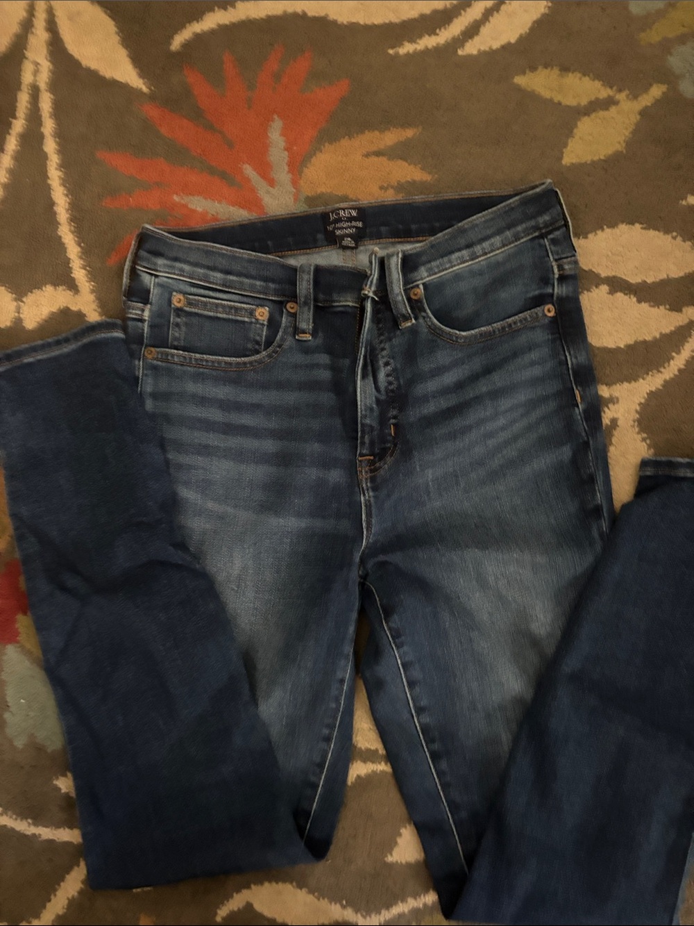 J. Crew Women's Skinny Jeans in Faded Blue Denim